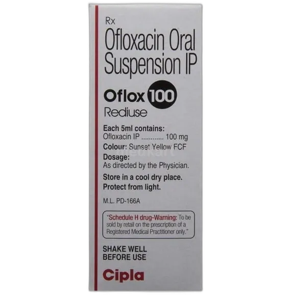 oflox 100 rediuse oral suspension 60 ml